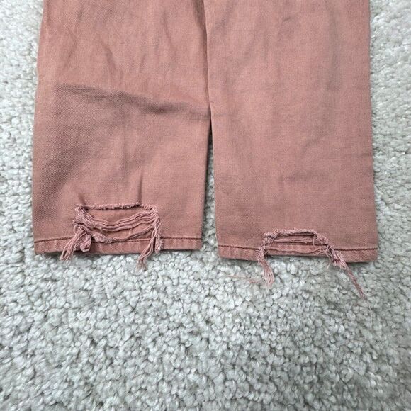 American Eagle Mom Jean Pink Distressed Ripped 10 X-Short - Picture 8 of 13